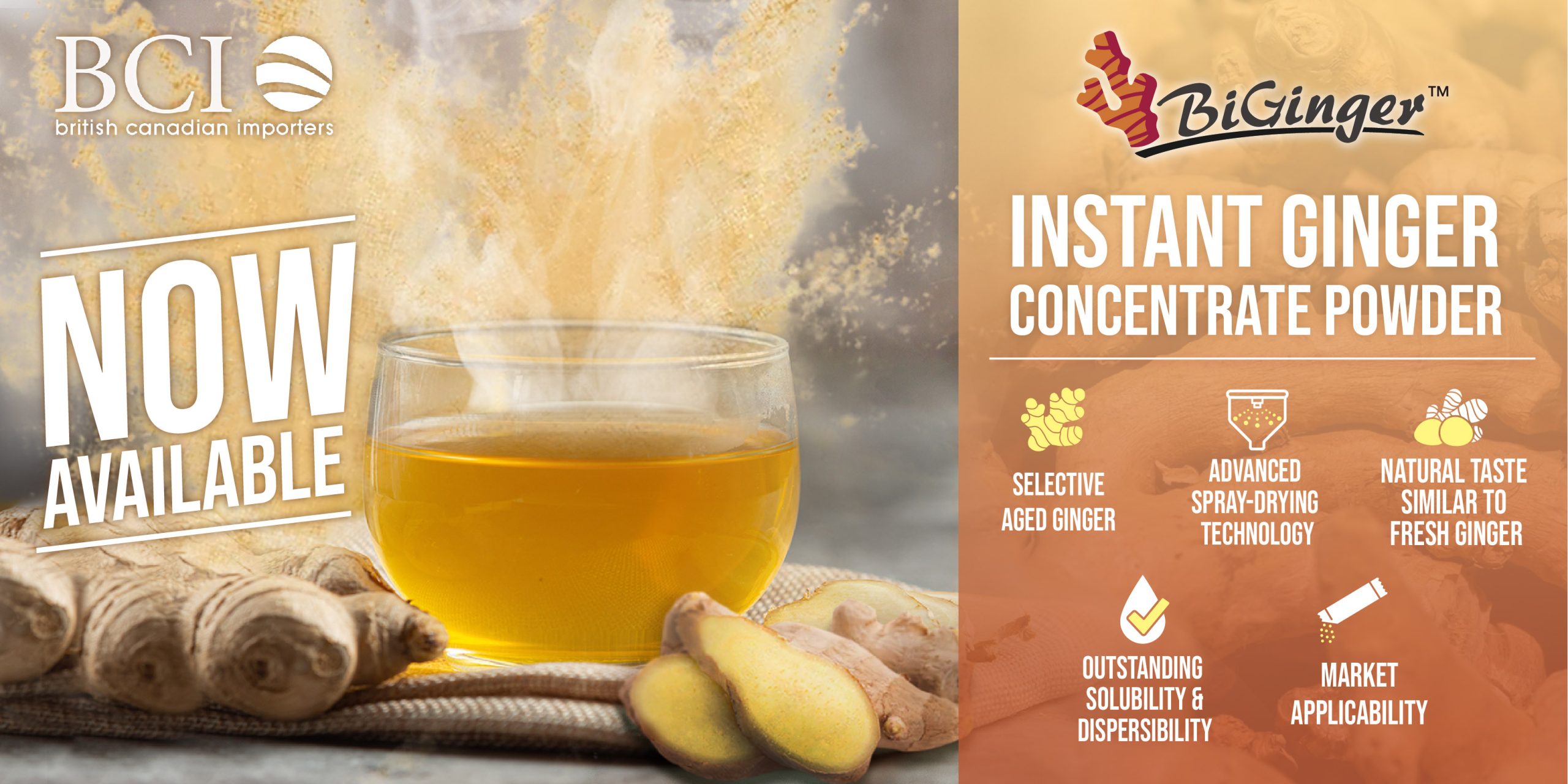 The Amazing and Mighty Ginger, is now in the Instant Concentrate Powder Form!
